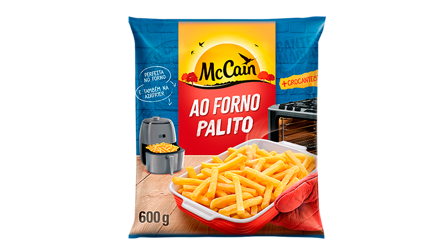 Batata frita com queijo e bacon na airfryer