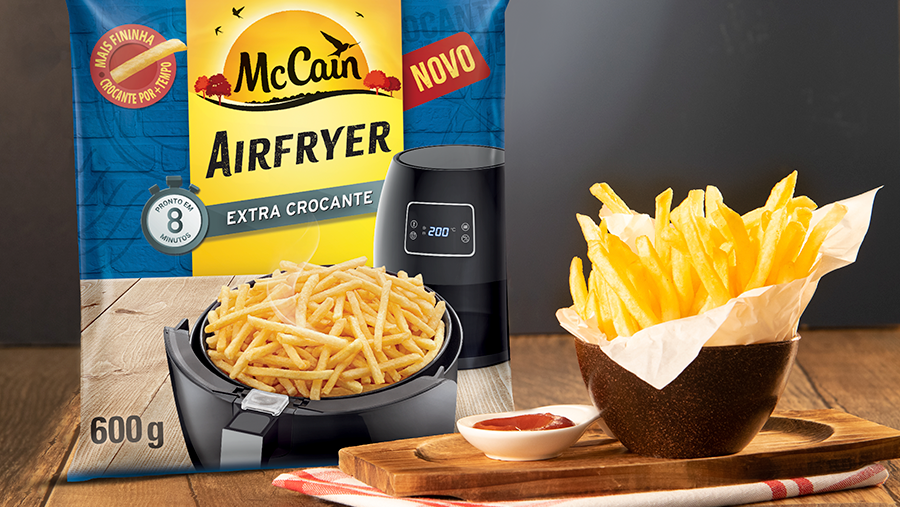 Batata frita na airfryer