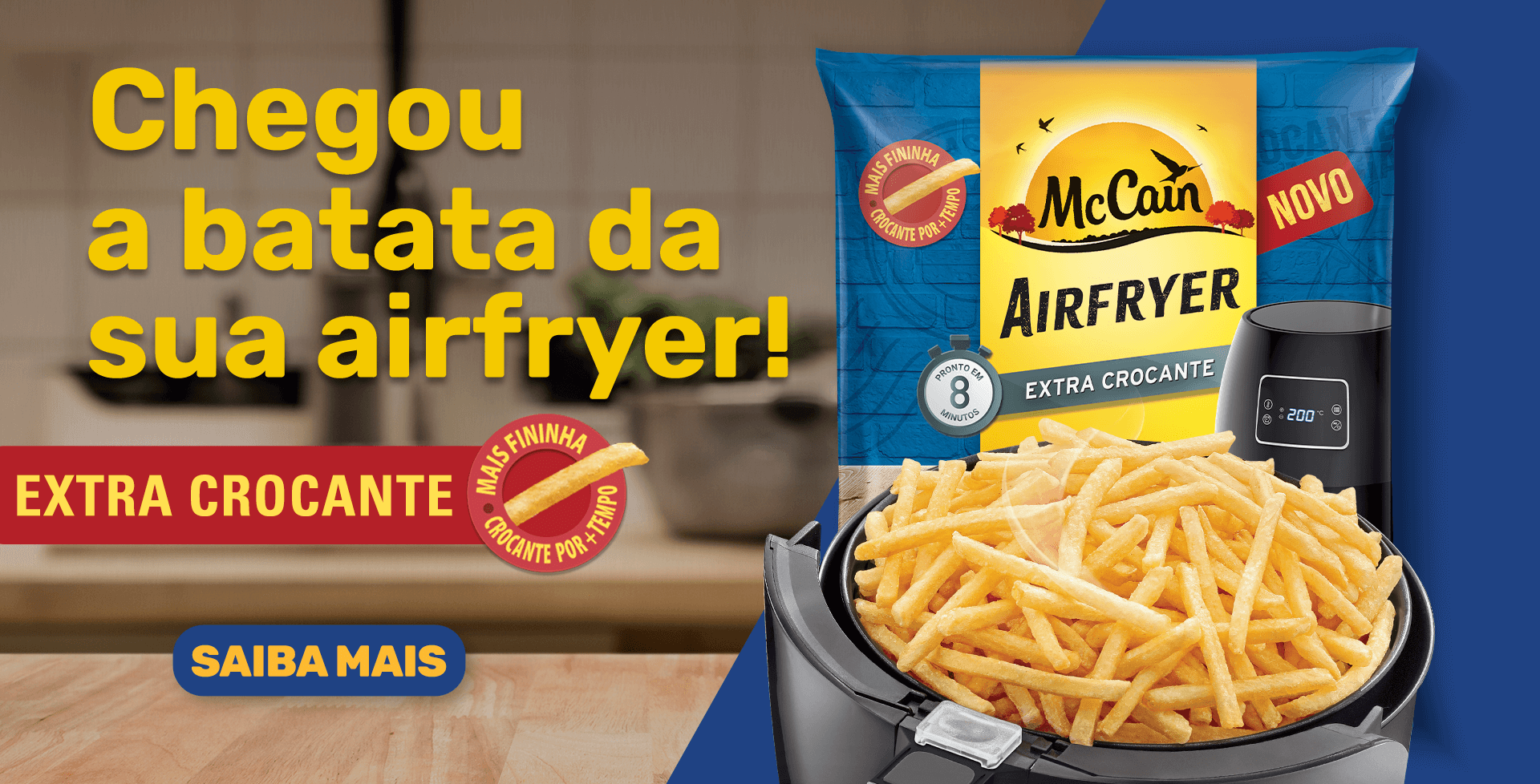 Bata Frita na Air Fryer - Restaurante Vegano e Casa de Sucos