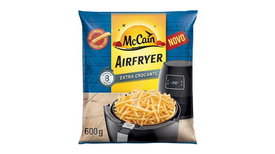 Novidade Mc Cain feita para airfryer, parece até a batata do outro